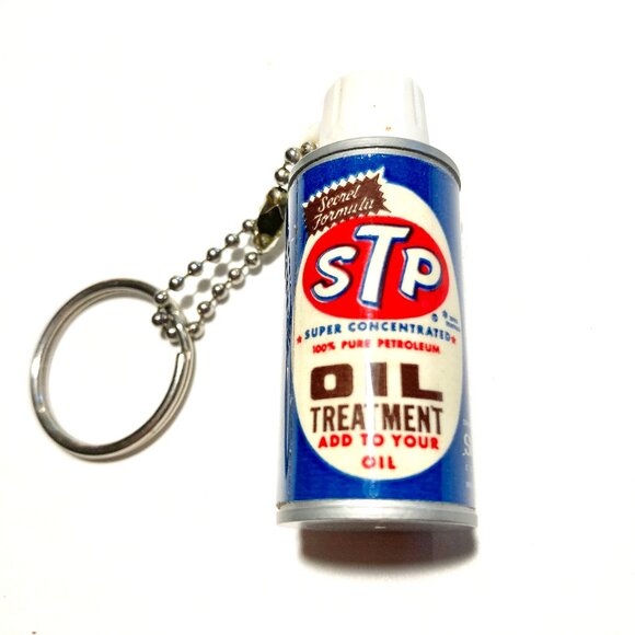 STP Other - STP Oil Treatment Key Chain w Penlight, ca 1960s